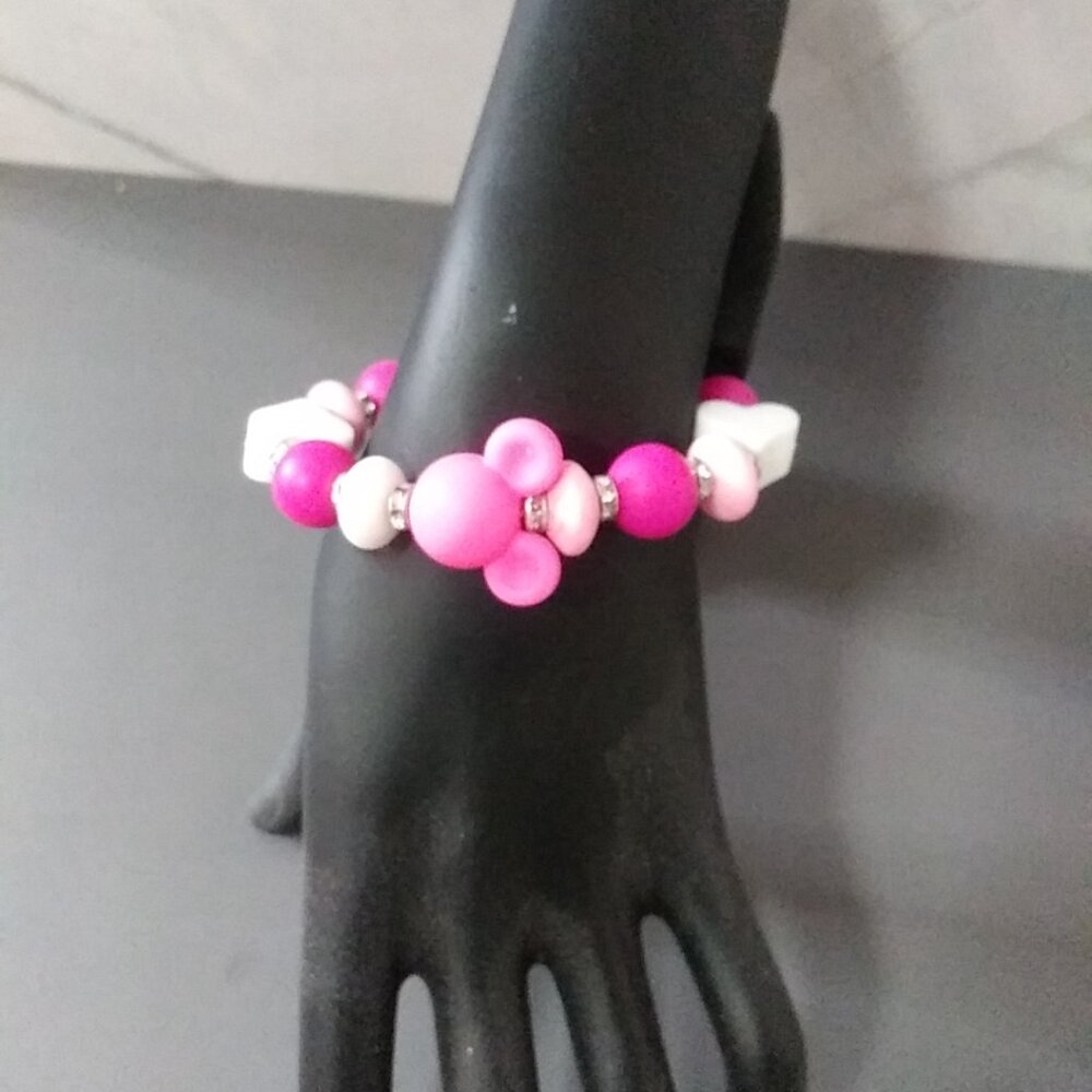 Pink Amour Luxe Statement Bracelet Heart & Icon Edition